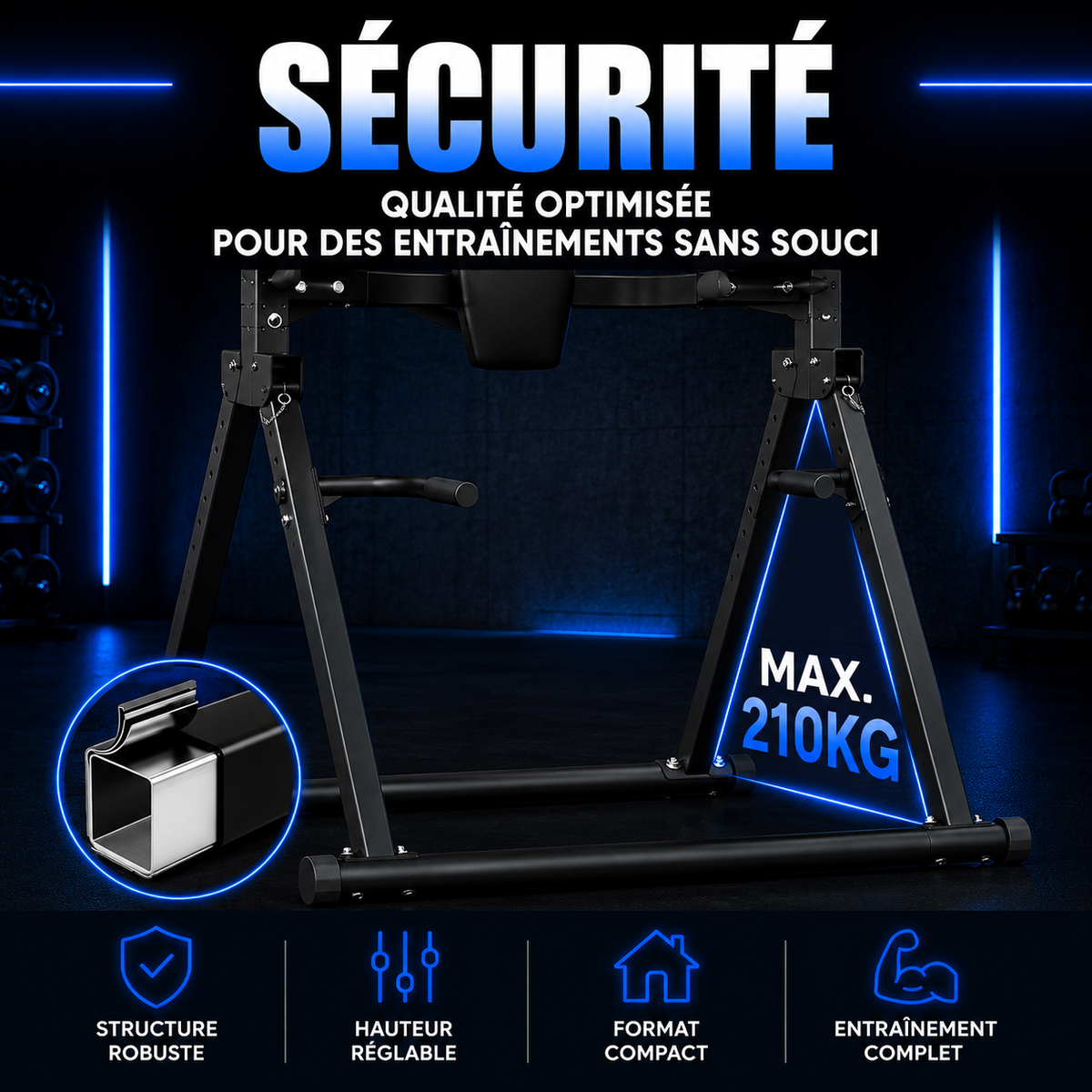 Tour d'exercices pliable