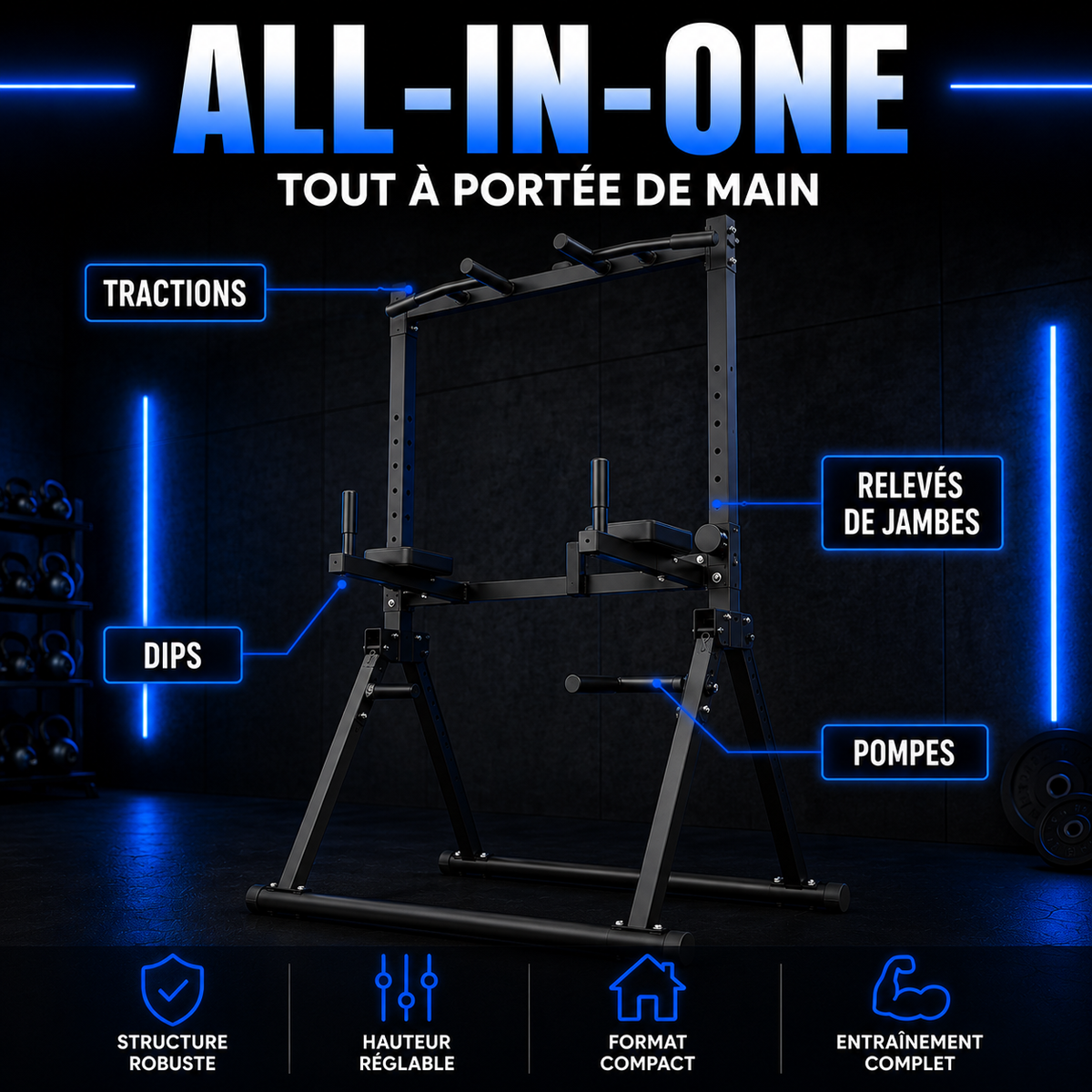 Tour d'exercices pliable
