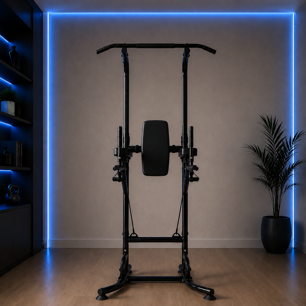 Barre de traction multifonction avec barre de dips et exercices abdominaux à domicile