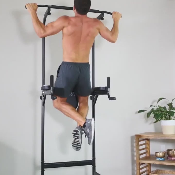 Barre de traction multifonction avec barre de dips et exercices abdominaux à domicile